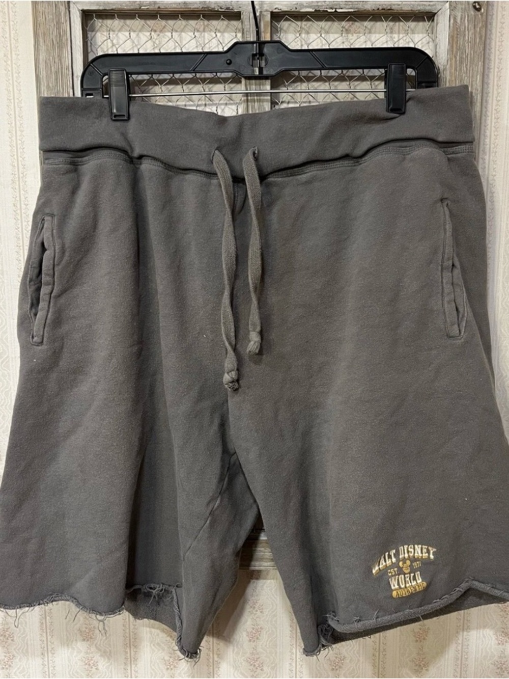 Men's Gray Disney Casual Drawstring Shorts